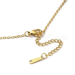 Collares colgantes de acero inoxidable 304&nbsp;LS-NJEW-D047-03G