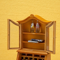 Ornements miniatures pour bibliothèque en bois&nbsp;PW-WG20F43-01