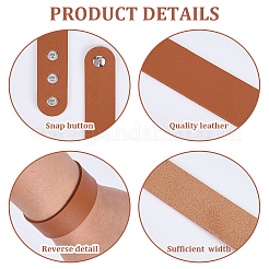 12 Stück 2 Farben PVC & Eisenkordel Armbänder&nbsp;AJEW-CL0002-48