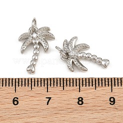 Ciondoli in ottone zirconi chiari micro pavé&nbsp;KK-CBA6A75-38P
