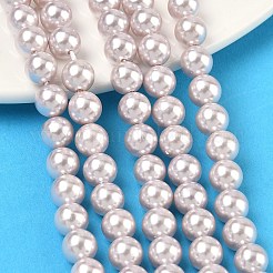 Fili di perle di conchiglie galvanizzate&nbsp;BSHE-G041-6mm-06