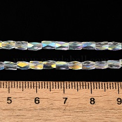 Abalorios de vidrio electroplate hebras&nbsp;GLAA-P068-AB04