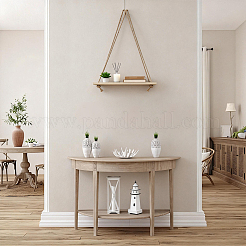 6 Beutel rechteckiges Wandhängeregal aus Holz&nbsp;DIY-GO0003-13