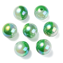 Placcatura uv perline acriliche opache iridescenti arcobaleno&nbsp;OACR-C007-01C