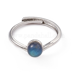 Anelli regolabili in labradorite naturale&nbsp;RJEW-G273-11P-01