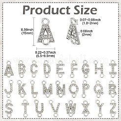 26 pz 26 stili lega cristallo strass connettore ciondoli&nbsp;FIND-CJZ0001-001P