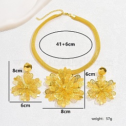 Set di gioielli con fiori in filigrana di ferro&nbsp;IK5732