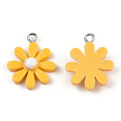 Pendentifs en résine opaque&nbsp;LS-RESI-WH0037-01C