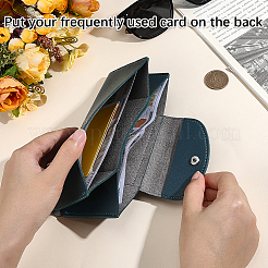 Portefeuilles rectangulaires en cuir PU pour cartes de crédit&nbsp;AJEW-WH20054-291G
