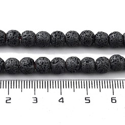 Fili di perle di roccia lavica naturale&nbsp;G-H303-C21