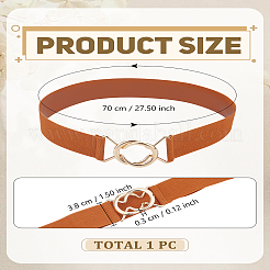 Ceinture corset élastique en polyester 1 pièce avec boucle à anneau en alliage&nbsp;AJEW-LP0007-41C