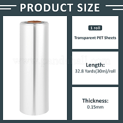 Rollos de láminas transparentes para mascotas de 30 m&nbsp;DIY-WH0622-655B