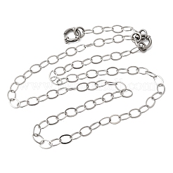 6 mm flache ovale Gliederkette aus Edelstahl 201 für Unisex&nbsp;NJEW-K302-13P