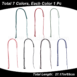 7 collier en nylon tressé réglable de 7 couleurs&nbsp;MAK-GF0001-04