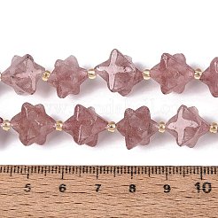 Natürlichen Erdbeere Quarzperlen Stränge&nbsp;G-Q608-07A-03
