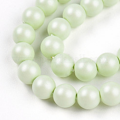 Peinture au four brins de perles de verre nacré&nbsp;HY-N002-4mm-B02