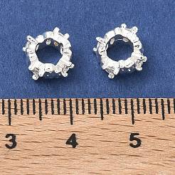 Perle europee in zircone chiaro con micro pavè di zirconi chiari&nbsp;KK-B172-03S