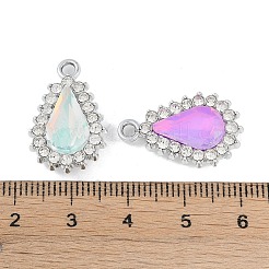 UV-beschichtete Legierung mit bunten Glas-Strass-Anhängern&nbsp;FIND-M018-39P