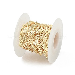 Chaînes à maillons en losange creux en laiton&nbsp;CHC-M025-01G