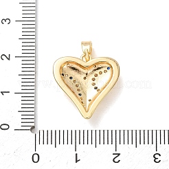 Ciondoli in ottone con micro pavé di zirconi&nbsp;CU-H001-02G-G