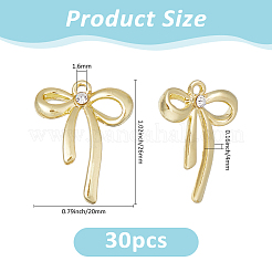 30pcs pendentifs en alliage de placage en rack&nbsp;FIND-FH0012-08G