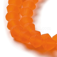 Imitano i fili di perle di vetro smerigliato del cristallo austriaco&nbsp;LS-GLAA-F029-TM4mm-B11