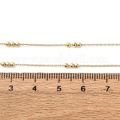 2 mm Messing-Kettenhalsketten mit runden Kugeln&nbsp;MAK-L045-01G
