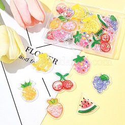 28 Stück 7 Stile transparente PVC-Kunststoff-Cabochons&nbsp;PVC-FS0001-04