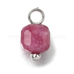 Breloques cubiques à facettes en tourmaline naturelle colorée&nbsp;PALLOY-JF04367-02