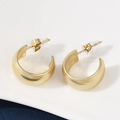 Pendientes de botón de acero inoxidable 304&nbsp;EJEW-Z089-34G