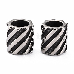 Cuentas europeas de acero inoxidable 304&nbsp;STAS-B011-07AS