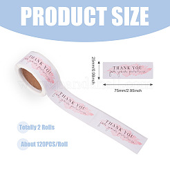 2 Rolle selbstklebende Geschenkanhänger aus Papier von Youstickers&nbsp;DIY-TA0013-48A
