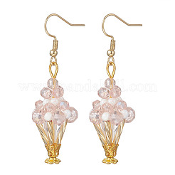 Boucles d'oreilles avec pendentif en verre&nbsp;EJEW-MZ00713-02