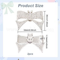 Legierte Strass-Schuhdekorationen&nbsp;DIY-FG0003-79P