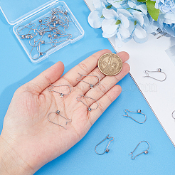 30 pieza de accesorios para pendientes de aro de acero inoxidable 304&nbsp;STAS-UN0049-86