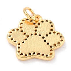 Real 18k micro latón chapado en oro micro encantos cubic zirconia encantos&nbsp;ZIRC-L100-085G-09