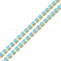 Messing Strass Strassketten&nbsp;CHC-N017-003B-C02