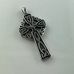 Colliers pendentif croix viking en acier inoxydable 304&nbsp;DA3214