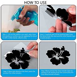 4 pz 4 stili adesivi per auto autoadesivi impermeabili per animali domestici&nbsp;DIY-WH0308-225A-096