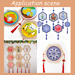 Réseau de bambou tissé bricolage&nbsp;FIND-WH0101-08