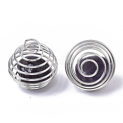 Eiserne Spiralperlenkäfiganhänger&nbsp;IFIN-R239-04P
