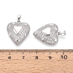 Colgante micropavé cubic zirconia de latón&nbsp;KK-T073-40P