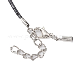 Collares colgantes de vidrio electrochapado transparente&nbsp;NJEW-MZ00040