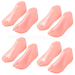 Expositores de pies de maniquí de plástico para calcetines&nbsp;AJEW-WH0871-14