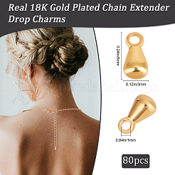 Ciondoli in ottone da 80 pz&nbsp;KK-BBC0014-10A