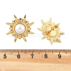 Boucles d'oreilles à tige en acier inoxydable 201&nbsp;EJEW-P304-04G