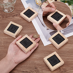 RingAusstellungsständers für Paare aus Holz&nbsp;RDIS-WH0009-030A