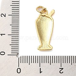 Emaille-Anhänger aus Messing mit Gestellbeschichtung&nbsp;KK-S372-03B-02