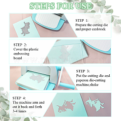 Stanzschablonen aus Kohlenstoffstahl mit Hexentag-Motiv&nbsp;DIY-WH0309-3614