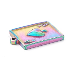 Pendentifs en acier inoxydable 304 avec placage ionique (IP)&nbsp;STAS-P279-22M